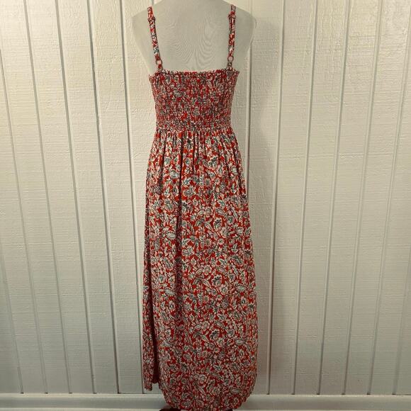 OldNavy Boho Hippie Maxi Dress Women Sleeveless Red Made in India Spring Size XS - Picture 5 of 8